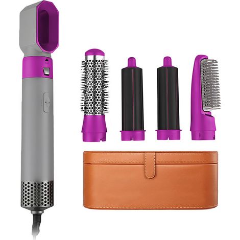 Secador de pelo 5 en 1 con estuche 1000W, 5 accesorios, cepillo y rizador. (1/5)