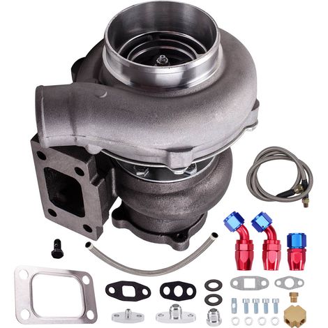 Universal Turbolader mit lleitungen for GT30 GT3076 T3 AR .60 GT3037 500 PS NEU (1/5)
