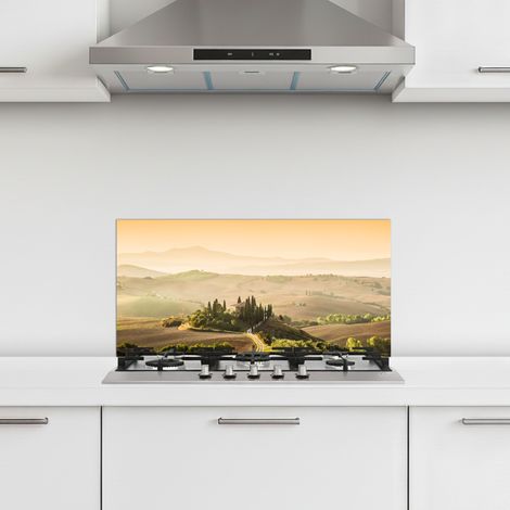 CRÉDENCE CUISINE Paysage - Toscane - Lumière du matin 60x30 cm