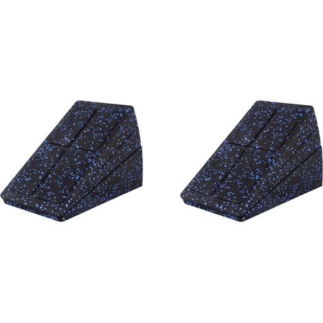 6pc Jambe Civière Pied Squat Wedge Mousse Planche Inclinée pour Squats Mollet Soulever Bloc Yoga Wedge Équipement (1/5)