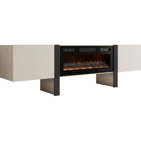Meuble TV Vocio II , Le nombre de portes: 0, Nombre de tiroirs: 0, 200x58x41cm, LED: Disponible