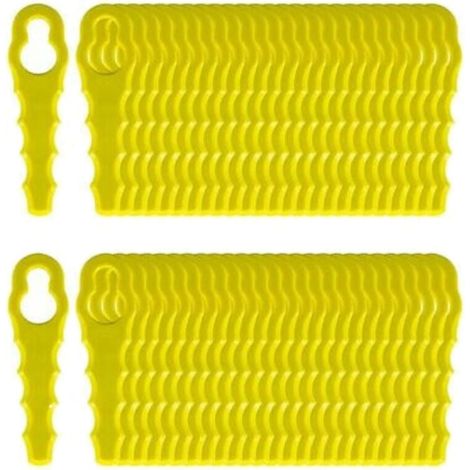 Un jeu de 100 lames de rechange compatibles avec les outils de coupe Ryobi, avec têtes de lame à double denture RAC155, RAC157 et RAC158, (1/5)