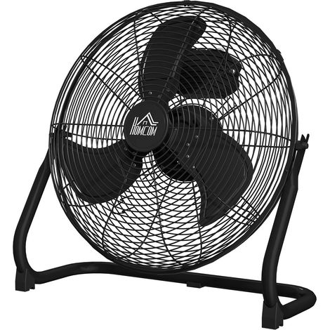 Tischventilator Elektrischer Ventilator mit 3 Geschwindigkeitsstufen, um 120° verstellbarer Winkel für Zuhause, Büro, Schlafzimmer, Schwarz 
