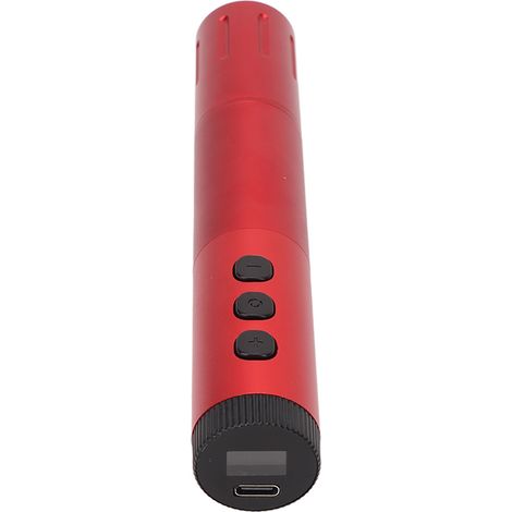 Stylo à tatouer sans fil USB, moteur puissant, léger et rotatif, pour tatoueur, 1200 mAh, rouge (1/5)