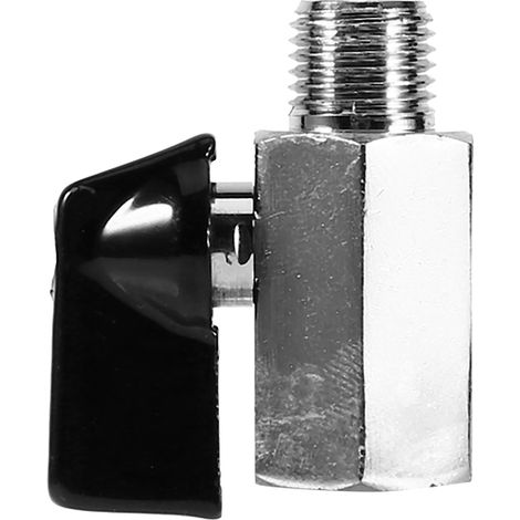 Vanne à bille en laiton 1/2" 3/8" 1/4" 1/8" BSP mâle x BSP femelle pour compresseur d'air (1/5)