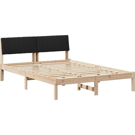 Maison Exclusive - Struttura del Letto con testiera Marrone e nero 135 x 190 cm