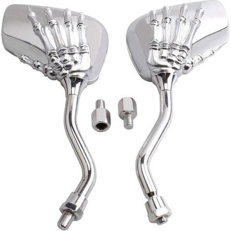Rétroviseur Moto - Universel 8 mm 10 mm - Pour Guidon Moto Scooter - Paire (1/4)
