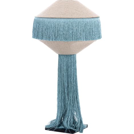 Lampe de table à franges Elsinor 31 x 31 x 61 cm