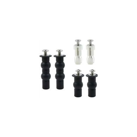Vis D'expansion pour Couvercle de Toilette Fixation - 3 paires Abattant WC Vis, de boulons d'expansion universels, accessoires de vis pour abattant de siège de toilette
