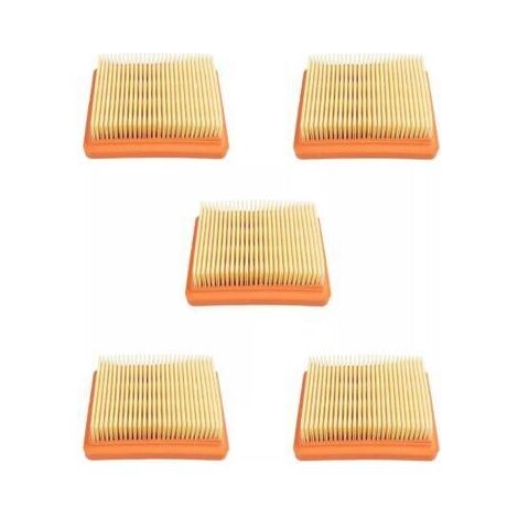 Pack of 5, air filter part 4180-141-0300 compatible with many Stihl string trimmer models for FS89 FS91 FS111 FS131 4180 141 0300