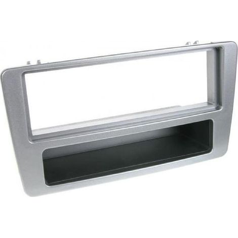 Facade autoradio 1DIN compatible avec HONDA CIVIC 01-03 - avec vide poche - gris