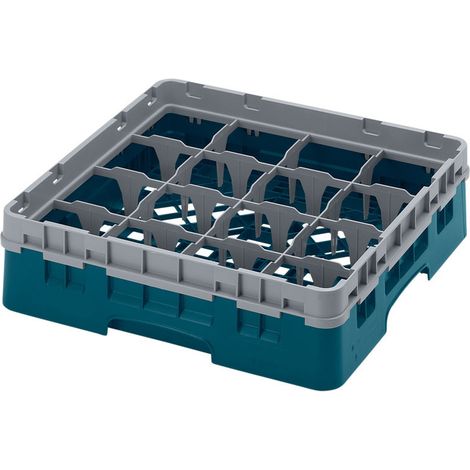 Casiers de lavage haut max 9.2 cm - 50 x 50 x 14.3 cm - Vert - Lot de 5 - Cambro