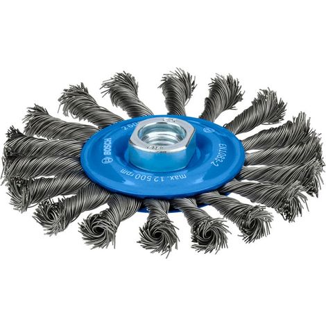 Bosch Metal heavy Scheibenbürste, 115 x 0,5 mm, M14, gezopft (1/5)