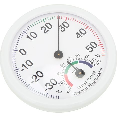 Appareil de mesure précis de la température et de l'humidité intérieures (TH108, blanc) (1/5)