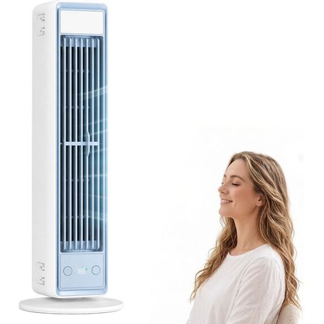 Rafraîchisseur d'air portable économique, climatiseur sans tuyau d'évacuation, ventilateur sans pales 5 vitesses, refroidissement écologique pour la maison (1/5)