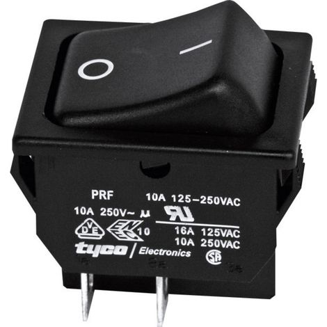 TE Connectivity 1634201-2 Wippschalter 1634201-2 250 V/AC 10 A 2 x Aus/Ein rastend 1 St.