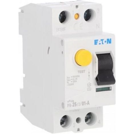 Disyuntor diferencial 2P 25A 01A tipo A PF625201A 112922