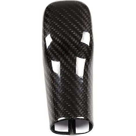 Cache arrière de protection du pommeau de levier de vitesses en fibre de carbone sèche pour Toyota Supra GR A90 A91 MK5 (2019-2022), noir. (1/4)