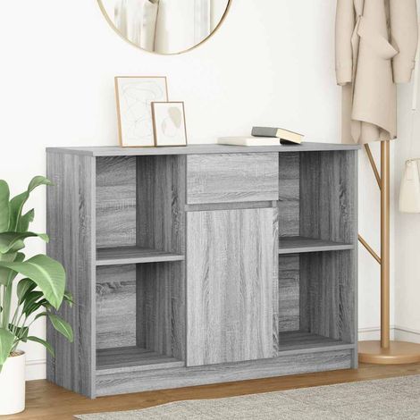 Sideboard mit Schublade Grau Sonoma 101x35x76 cm Holzwerkstoff