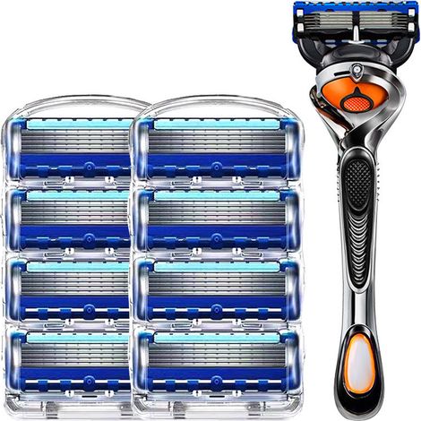 Compatibile con tutte le ricariche di lame Fusion5 con 5 lame resistenti all'usura per una rasatura precisa, ricarica da 12 lame (1/5)