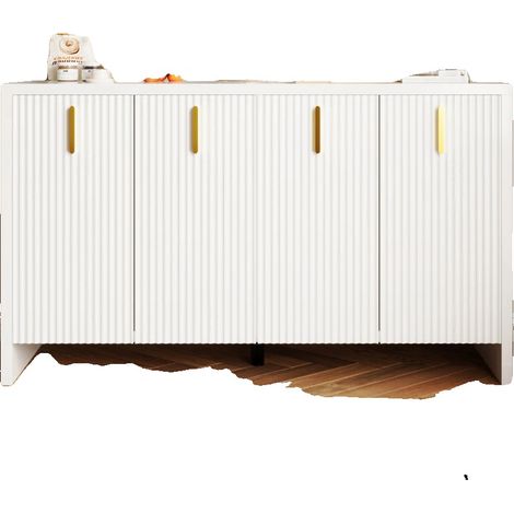 Buffet, almacenamiento multiusos, separadores ajustables, blanco (1/2)