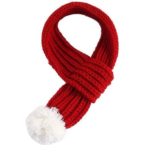Gestrickter Schal für Haustiere, Hunde und Katzen, niedlicher Weihnachtsschmuck, kreatives rotes Strickhalsband, wendbares Modeaccessoire für kleine Hunde, süßes festliches Geschenk.