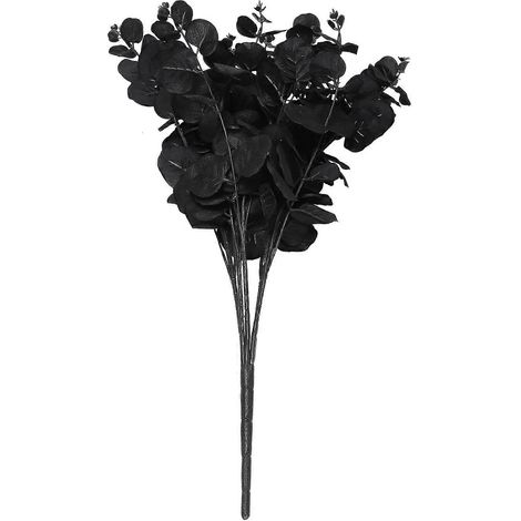 20 têtes de fleurs artificielles d'eucalyptus noir pour décoration de mariage et de fête (1/5)