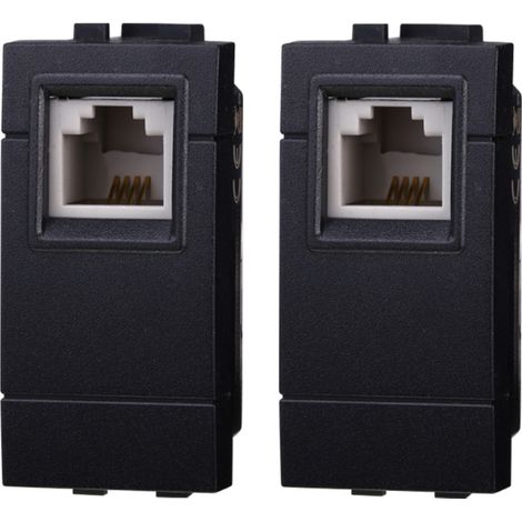 gloca 2er Set RJ11 Telefonstecker kompatibel mit Living Serie (1/4)