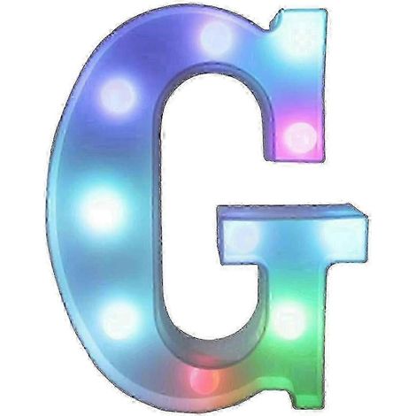 Lettres lumineuses LED colorées avec télécommande, initiales lumineuses pour bar et fête, décoration pour la maison - 25-26 pouces (1/5)