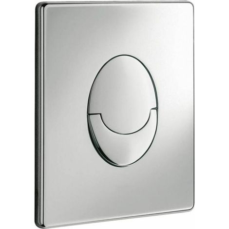 Compatible avec GROHE Skate Air - Couvercle (économie d'eau, fonctionnement à 2 volumes avec démarrage et arrêt, surface durable) / 38505000 Argent (1/4)