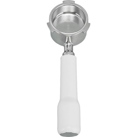 Siebträgerfilter, einlagiger Halter, bodenlos, passend für DEDICA ARTE, EC0680, EC0685, C2, Kunststoff, weiß (1/5)