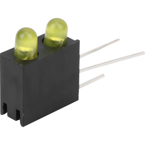 100Pcs LED 3mm Jaune avec Support Double Trou pour Éclairage Industriel et Signalisation - Ampoules Haute Luminosité (1/5)