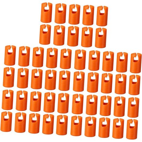 Pack of 50 for poles, Replacement end caps, Child and family safety accessories
