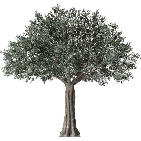Oviala – Olivier artificiel premium 360 cm – Plante verte artificielle – Densité 54 branches – Structure en fibre de verre et acier (1/5)