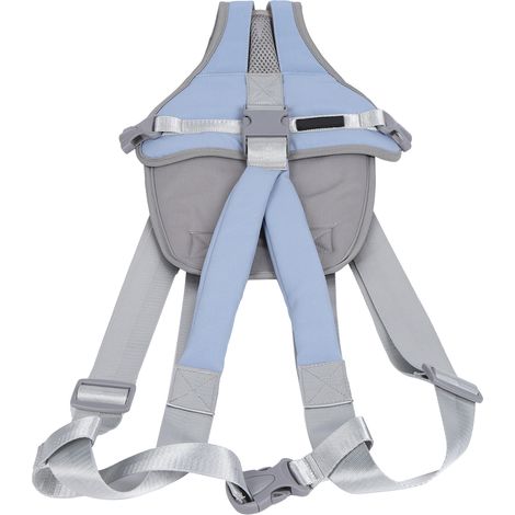 Sac à dos pour animaux de compagnie (chat/chien) avec porte-bagages ventral pour voyages, randonnées et camping - Bleu L (1/5)
