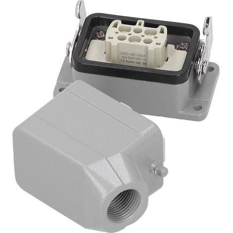 Connecteur robuste pour l'aviation industrielle, fiche à 6 conducteurs pour équipements moyenne et basse tension (1/5)