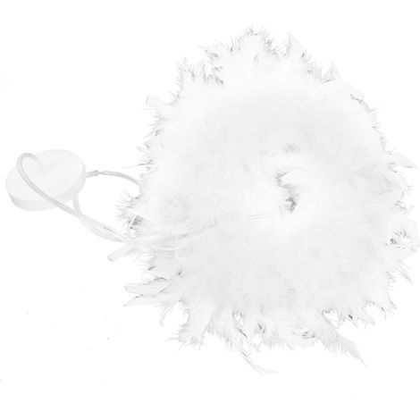 Suspension lumineuse moderne E27 en plumes, abat-jour lustre déco chambre salon, 110-240V (1/5)