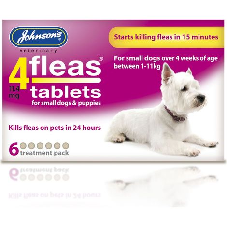 JVP 4 Fleas Puppy Flea Tablets (6Tabs) PK6 - 2045