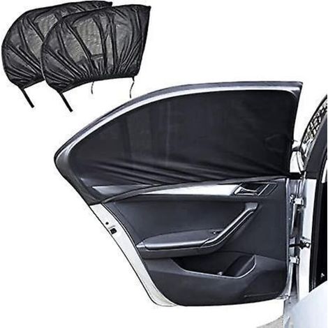 Sonnenschutz fürs Auto (Baby), 2-teiliger Sonnenschutz fürs Auto, universelles Sonnenschutznetz für Kinder zum Schutz vor Mücken (1/5)