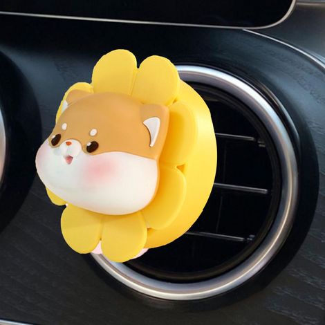 (Exclusivité Asie du Sud-Est) Décoration créative et mignonne pour climatiseur de voiture, moulin à vent rotatif en forme de fleur, ornement intérieur de voiture (Prix de vente conseillé : 72 000 VND) (1/2)