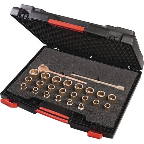 ENDRES TOOLS Knarrenkasten 25-teiligSW 10-32 mm Antrieb 1/2 ″ (1/2)