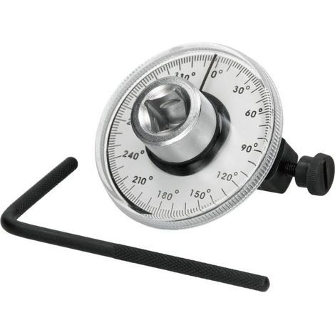 Winkelmesser für Fahrzeugrotation, 360°-Winkelmessgerät, 1/2"-Goniometer, Drehmomentschlüssel, verstellbarer Antriebsarm, Drehmomentanzeiger, Werkstattwerkzeug (1/3)