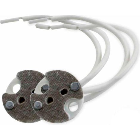 2er-Pack Silikon-Lampenfassungen GU5.3 Weiß 7hSevenOn Elec
