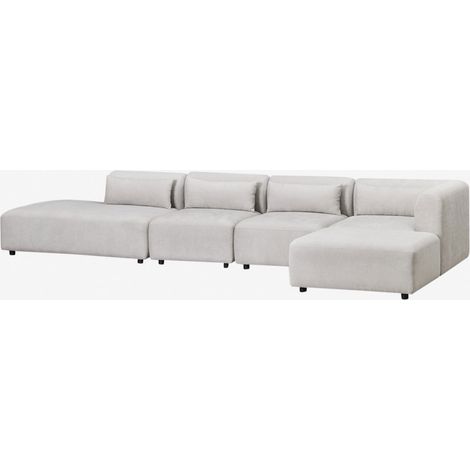 Sofá modular esquinero de 4 piezas con diván izquierdo y puff Fogler SKLUM              (1/5)