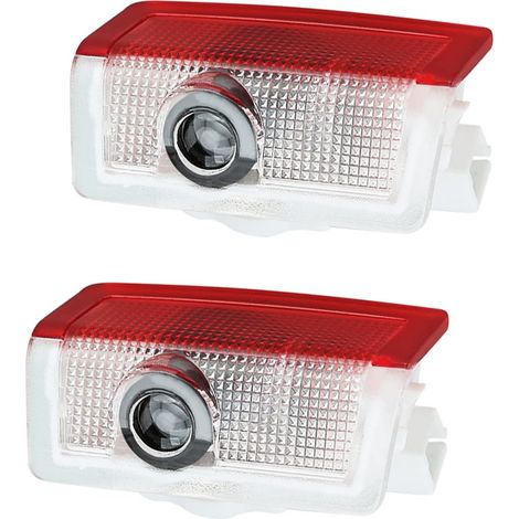 LED Lumière de Projecteur de Voiture, Lumière de Bienvenue de Porte de Voiture, Car LED Bienvenue Logo Compatible avec A B C E GL G GLC GLC GLS ML Classe M W246 W176 W205 W212 W213 - Pack de 2 H256 (1/5)