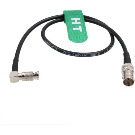 6G SDI Video Cable HD Micro BNC to Female BNC Adapter for 4K 5" Monitor, Right Angle High Density 60cm (1/5)