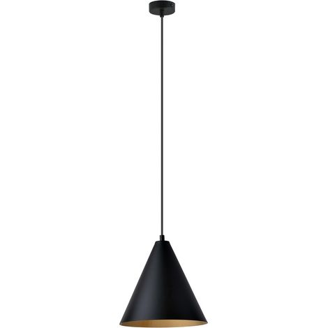 Suspension REBEL 1 noir/or métal Ø24 E27 régl. Emibig (1/3)