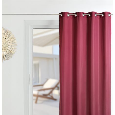 Homemaison – Rideau voilage microfibre 135x250 cm – 100% polyester – Oeillets ronds argent – Prêt-à-poser, facile à installer