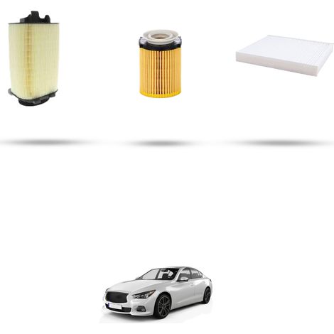 Kit tagliando 3 filtri compatibile con Infiniti Q50 2.0 Turbo 155kw dal 2014 (1/5)