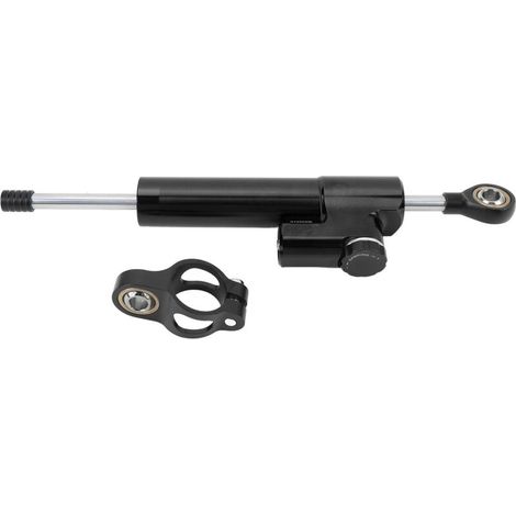 Jeffergarden Amortisseur de direction de moto réglable, stabilisateur universel amélioré, adapté aux motos, noir (1/5)